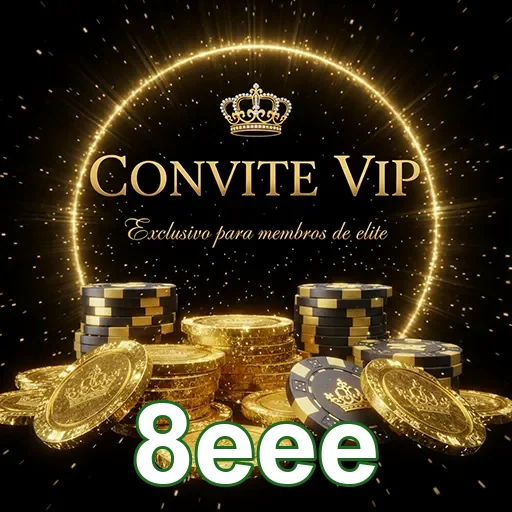 Convite VIP para jogos no site 8eee, destacando um design atrativo e exclusivo.