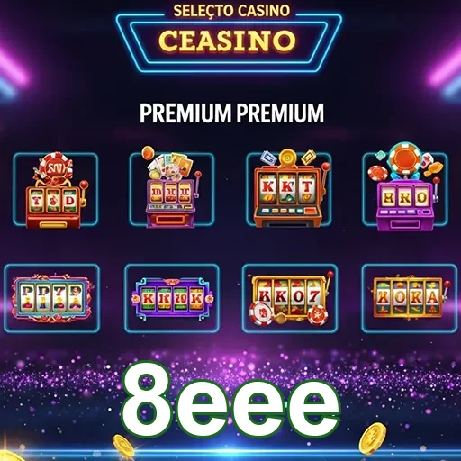 Seleção de jogos de cassino disponível no 8eee, mostrando diversas opções emocionantes.